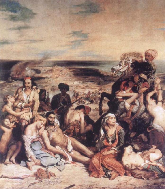 Eugene Delacroix Scenes from the Massacre at Chios